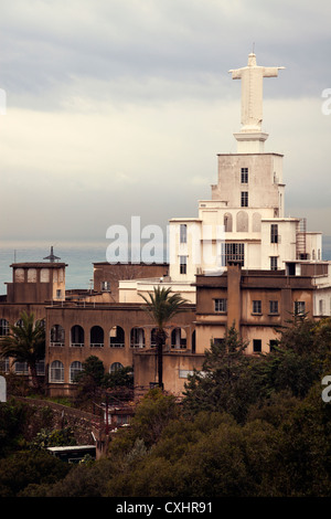 Statua di Cristo sulla Chiesa Foto Stock