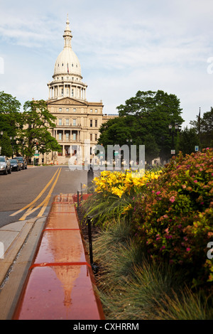 Lansing, Michigan - State Capitol Building Foto Stock