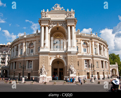 Odessa National Academic teatro di opera e balletto in stile neo-barocco Foto Stock