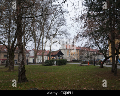 Parco nel centro di Samobor, Croazia. Foto Stock