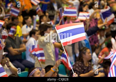 Gli spettatori tailandese, mare giochi, Vientiane, Laos Foto Stock