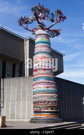 Baobab scultura al South Bank Centre Foto Stock