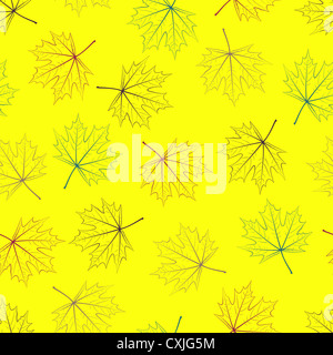 Acero giallo sfondo senza giunture. Illustrazione Vettoriale. Foto Stock