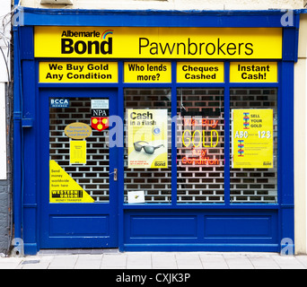 Albemarle Bond, Pawnbrokers, Chester, England, Regno Unito Foto Stock