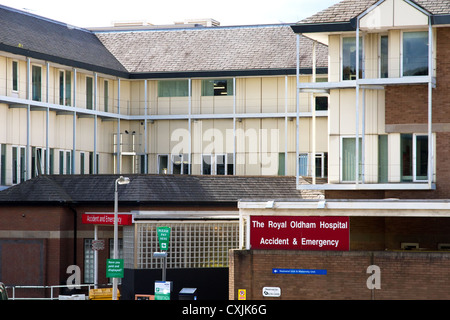 Royal Hospital di Oldham, Oldham, Greater Manchester, Inghilterra, Regno Unito Foto Stock