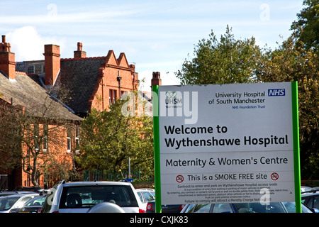 Wythenshawe Hospital, Wythenshawe, Manchester, Inghilterra, Regno Unito Foto Stock