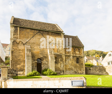 Bradford-on-Avon, Wiltshire, Inghilterra, Regno Unito, nella Valle di Avon - il sassone chiesa di San Lorenzo Foto Stock