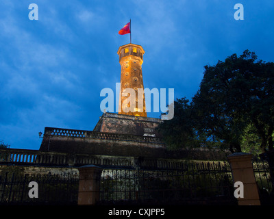 Torre di bandiera , Cittadella ,Hanoi Foto Stock
