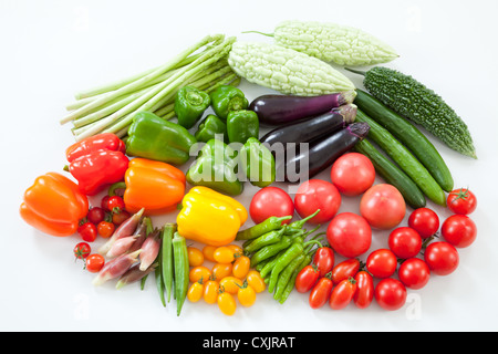 Gruppo di verdure estive Foto Stock