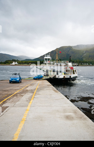 Corran di Ardgour traghetto per auto sul Loch Linnhe Highland Scozia Scotland Foto Stock