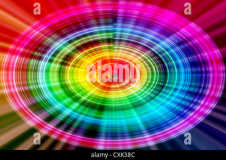 Abstract illustrazione circolare Foto Stock
