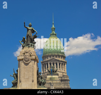 Palazzo dei Congressi (Palacio del Congreso) è la sede del Parlamento, Buenos Aires, Argentina, Sud America Foto Stock