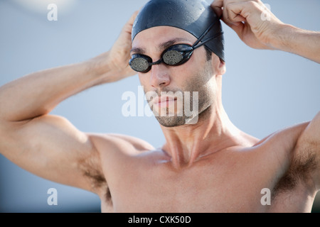 Ritratto del nuotatore, International Swimming Hall of Fame, Fort Lauderdale, Florida, Stati Uniti d'America Foto Stock