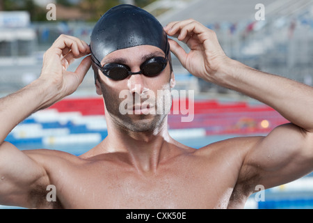 Ritratto del nuotatore, Fort Lauderdale, Florida, Stati Uniti d'America Foto Stock