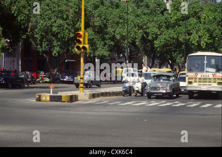 Strada di Delhi, India. Fotografia di archiviazione Foto Stock