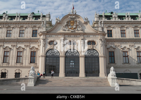 Ingresso al Belvedere superiore () Oberes Belvedere, Vienna (Vienna), Austria. Foto Stock