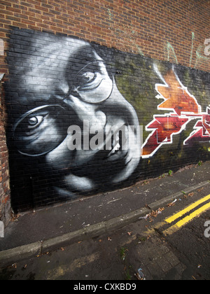 Arte di strada in Brighton. Foto Stock