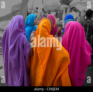 La tribù Garasia sono squisiti prodotti tessili e gioielli di tradizioni e di modelli unici di vivere, trovata nel Rajasthan, India Foto Stock