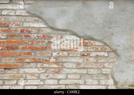 Muro di mattoni, Venezia, Veneto, Italia Foto Stock