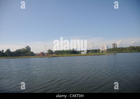 Il fiume del Periyar, Alwaye, Kerala, India Foto Stock
