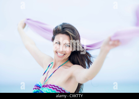 Ritratto di donna Beach, Florida, Stati Uniti d'America Foto Stock