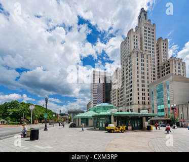 Piazza Kennedy nel centro di Providence, Rhode Island, STATI UNITI D'AMERICA Foto Stock