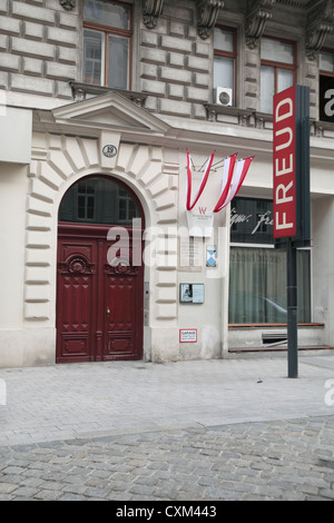 La Sigmund Freud Museum (Vienna), l'ex casa del padre fondatore della psicoanalisi, Berggasse 19, Vienna, Austria. Foto Stock