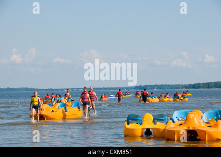 Spiaggia di Oka, Oka National Park, Laurentians Québec Canada Foto Stock