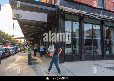 New York City, New York, Stati Uniti, Street Scenes in the Meatpacking District, People Shopping, New york Streets New yorkers Buildings Foto Stock