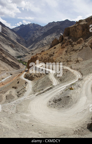 Srinagar-leh-autostrada tra khalsi e lamayuru (autostrada nazionale 1d), Jammu e Kashmir India Foto Stock