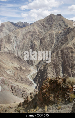 Srinagar-leh-autostrada tra khalsi e lamayuru (autostrada nazionale 1d), Jammu e Kashmir India Foto Stock