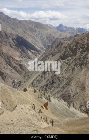 Srinagar-leh-autostrada tra khalsi e lamayuru (autostrada nazionale 1d), Jammu e Kashmir India Foto Stock