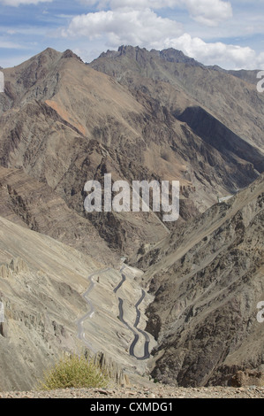 Srinagar-leh-autostrada tra khalsi e lamayuru (autostrada nazionale 1d), Jammu e Kashmir India Foto Stock