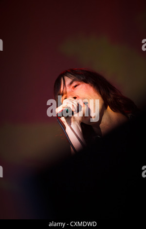 Primal Scream sul palco dell'Eden sessioni al Progetto Eden, Cornwall nel 2011 Foto Stock