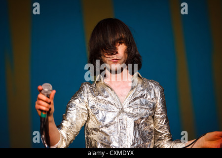 Primal Scream sul palco dell'Eden sessioni al Progetto Eden, Cornwall nel 2011 Foto Stock