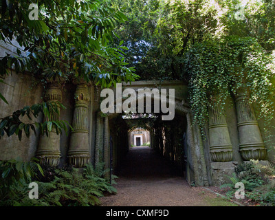 Il cimitero di Highgate a ovest di Londra. Foto Stock