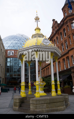 Belfast Irlanda del Nord Jaffe Fontana in Victoria Square monumento a Daniel Joseph Jaffe 1874 Foto Stock