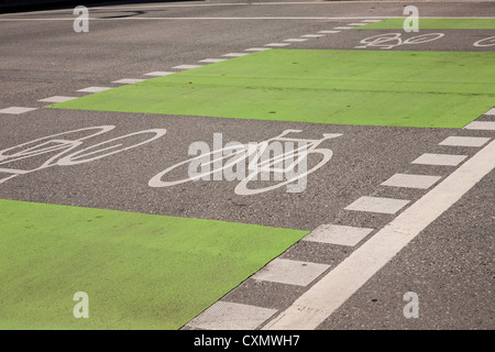 A due vie Bike Lane, Vancouver, Canada Foto Stock