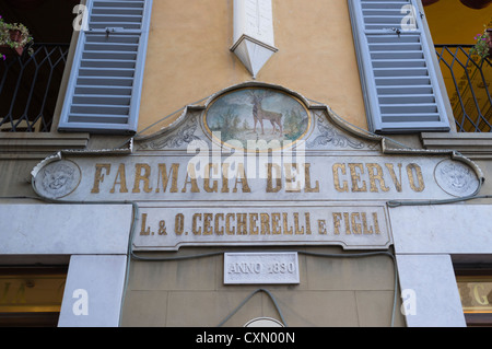 Vecchia farmacia di Arezzo Toscana Italia Farmacia del cervo