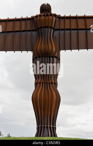 Dettagli dell'Angelo della scultura del Nord. Gateshead, Tyne and Wear Foto Stock