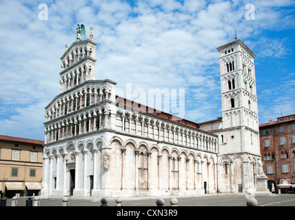 Lucca San Michele in Foro Basilica Cattedrale Foto Stock