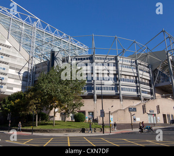 St. James' Park football Stadium, casa di Newcastle United FC. Newcastle, England, Regno Unito Foto Stock