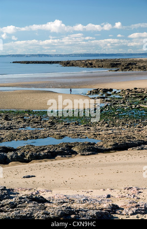 Baia di rosa porthcawl South wales uk Foto Stock