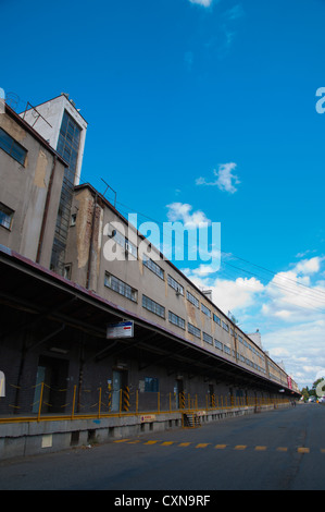 Nákladové nádraží Praha-Žižkov Il Zizkov carico merci stazione ferroviaria (1931-34) Zizkov quartiere Praga Repubblica Ceca Europa Foto Stock