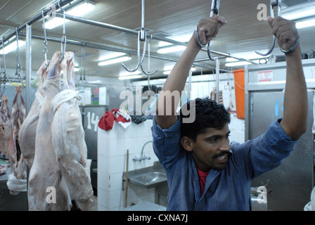 Macelleria Mercato in Dubai, Emirati Arabi Uniti, Emirati arabi uniti, Golfo Persico, la Penisola Arabica, in Asia. Foto Stock