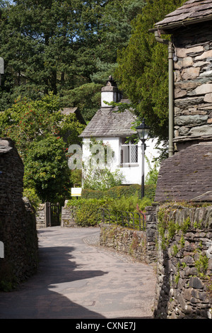 Colomba Cottage, Grasmere, Cumbria nel Distretto Inglese dei Laghi, Regno Unito - la casa del poeta William Wordsworth e sua sorella Dorothy dal 1799 al 1808. Foto Stock