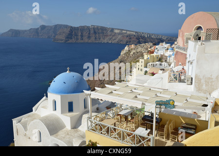 Oia - Santorini, Cicladi Sud Egeo Regione, Grecia Foto Stock