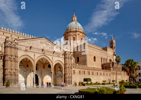 Cattedrale della Santa Vergine Maria Assunta, Palermo, Sicilia Foto Stock