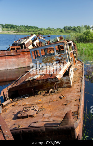 Chernobyl attrezzatura di recupero Foto Stock