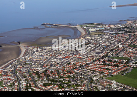 Vista aerea di Morecambe, Lancashire Foto Stock